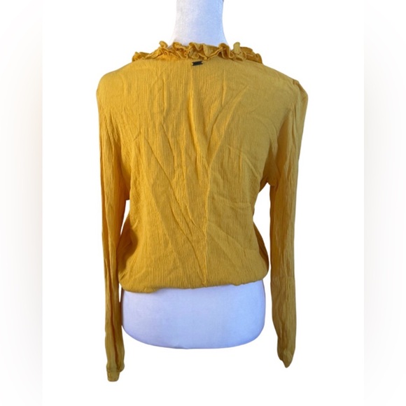 O’Neill Mustard Yellow Long Sleeve Blouse - Picture 2 of 6